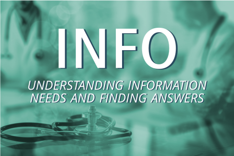 INFO-S Understanding Information Needs and Finding Answers to Questions at the Point of Care (S011-INFO)