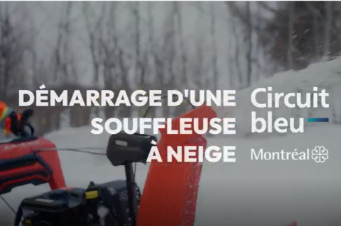 Circuit bleu - Tutoriel Utilisation d'une souffleuse à neige (FV1A0548)