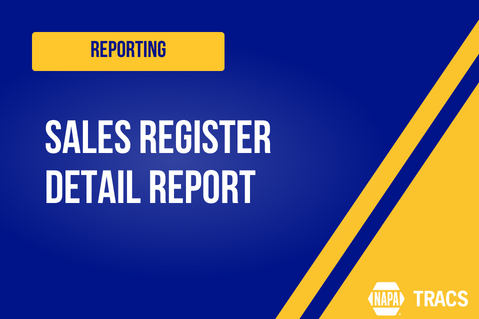 Sales Register Detail Report cover image.