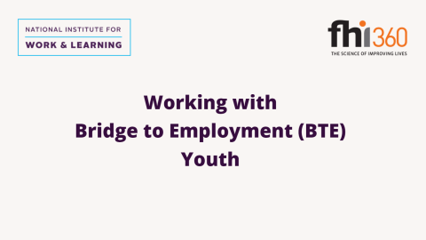 BTE Volunteer Training (Working With Youth)