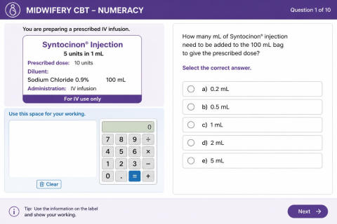 Midwifery CBT - Numeracy