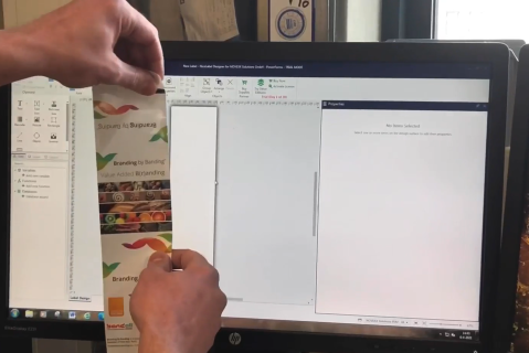 12. Bandall - Creating a label on pre-printed banding material