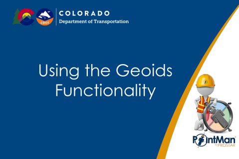 Using the Geoid Functionality (4 CDOT)