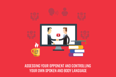 Assessing your opponent and controlling your own spoken and body language module (N12module)