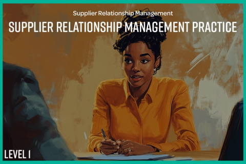 Supplier Relationship Management practice  - Level 1 (PSRM26a)
