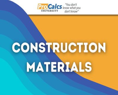 Construction Materials - Intro to Load Calculations for Residential Buildings