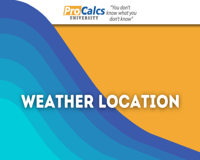 Weather Location - Intro to Load Calculations for Residential Buildings