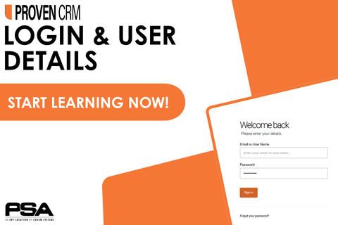 1. Proven CRM: Login and User Details (CRM-001-REQ)