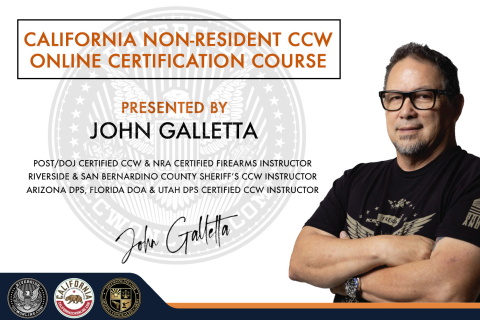 SAN BERNARDINO NON-RESIDENT CCW ONLINE CERTIFICATION COURSE (SB001)