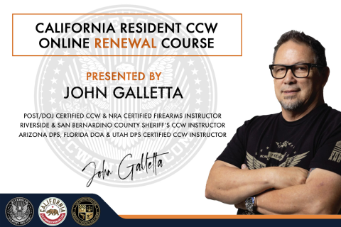 RIVERSIDE CALIFORNIA RESIDENT CCW ONLINE RENEWAL COURSE (CRS001-RENEWAL)