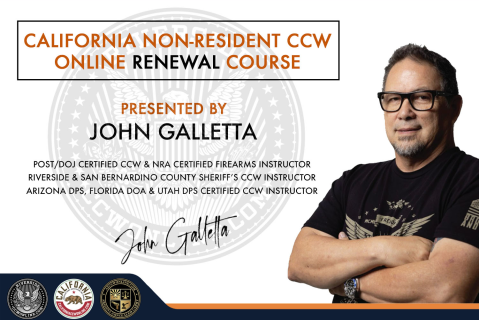 RIVERSIDE NON-RESIDENT CCW ONLINE RENEWAL COURSE (RS001-RENEWAL)