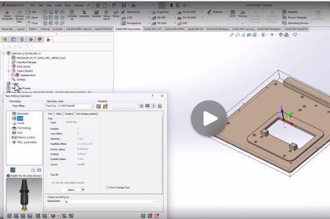 SolidCAM DEMO 01 - 2.5D Milling Part 1