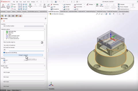 SolidCAM DEMO 02 - 2.5D Milling Part 2