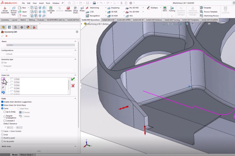 SolidCAM DEMO 03 - iMachining 2.5D Part 1