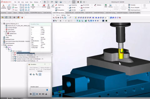 SolidCAM DEMO 05 - iMachining 3D Part1