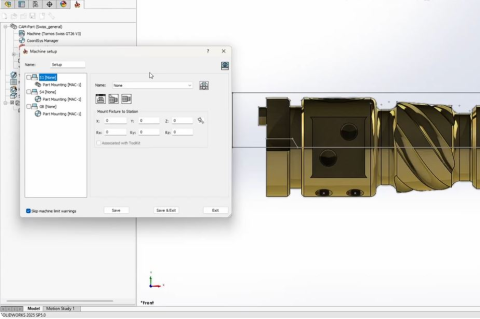 04. Swiss Type Machine Setup