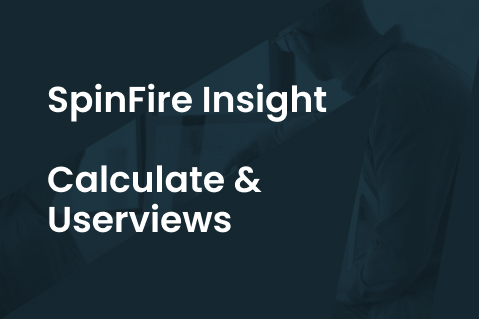 Spinfire - Calculate and Userviews
