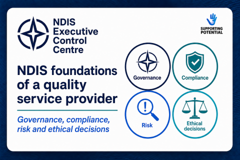 NDIS foundations of a quality service provider: Governance, compliance, risk and ethical decisions (MLN1B_L6_reflect)