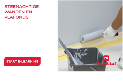 Trimetal Steenachtige wanden en plafonds