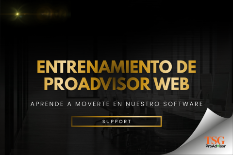 ENTRENAMIENTO DE PROADVISOR WEB SOFTWARE (001-SUPP-ESP)