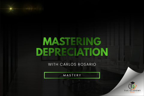 MASTERING DEPRECIATION WITH CARLOS ROSARIO (011-MAST-MC)