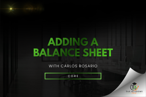 ADDING A BALANCE SHEET (002-CORE-MC)