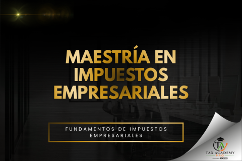 MAESTRÍA DE LOS IMPUESTOS EMPRESARIALES (001-BUS-MAST-ES)
