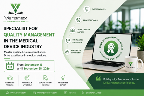 Specialist for Quality Management in the Medical Device Industry - September 15-28 2026