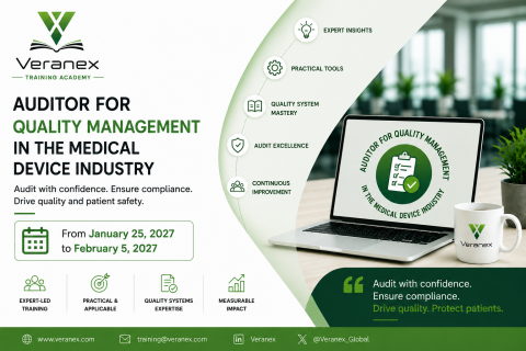 Auditor for Quality Management in the Medical Device Industry - January 25 - Febuary 5 2027