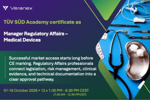 Manager Regulatory Affairs - October 1 - October 16 2026