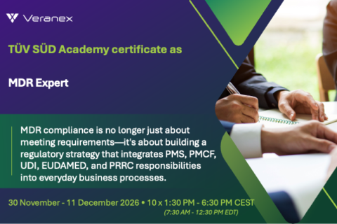 MDR Expert Compact Seminar - 30 November - 11 December 2026