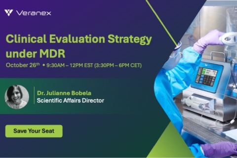 Clinical Evaluation Strategy under MDR - October 26th 9:30AM – 12PM EST (3:30PM – 6PM CET)