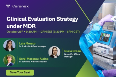 Clinical Evaluation Strategy under MDR - October 26th 9:30AM – 12PM EST (3:30PM – 6PM CET)