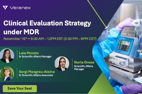 Clinical Evaluation Strategy under MDR - November 16th 9:30AM – 12PM EST (3:30PM – 6PM CET)