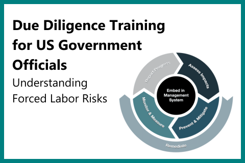 Due Diligence Training for US Government Officials: Understanding Forced Labor Risks