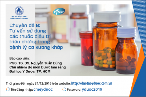 Chuyên đề 08: Tư vấn sử dụng các thuốc điều trị triệu chứng trong bệnh lí cơ xương khớp