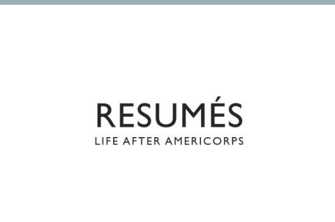 Resume Development Training